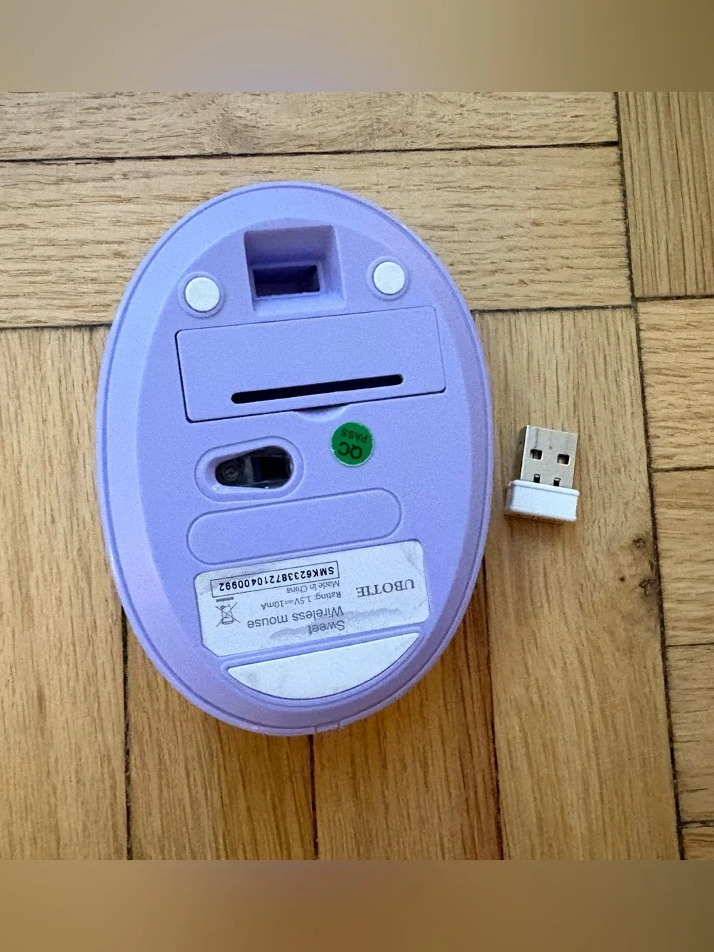 UBOTIE Viral Purple Pastel Colorful Wireless Keyboard and Mouse Windows or Mac